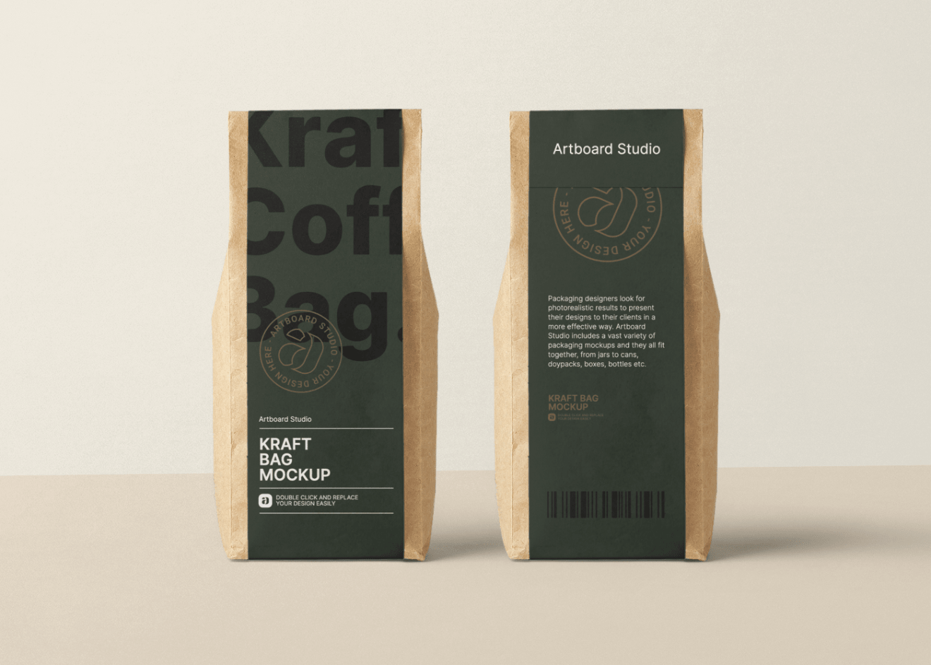 Discover 1 craft paper bag mockup design on dribbble. Kraft Paper Bag Mockup Template