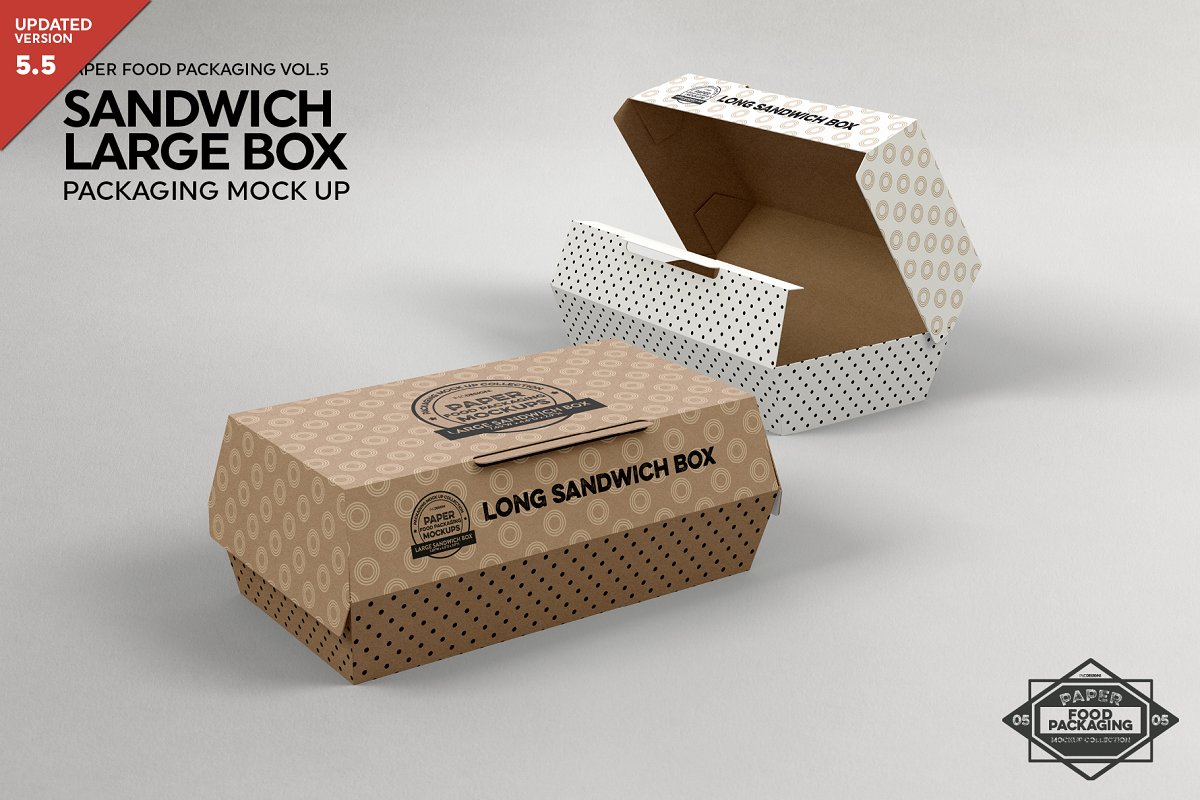 Image Just put your work in smart layers and enjoy. 40 Best Sandwich Packaging Mockup Templates Free Premium