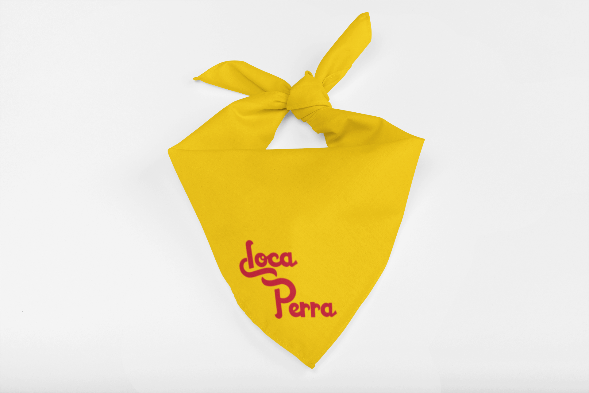 Try out placeit's bandana mockups to showcase your coolest designs. Loca Perra Dog Bandana Que Rico T Shirt Co