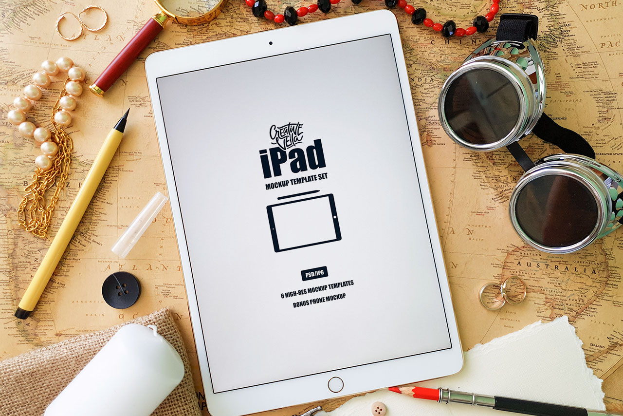 Similar ideas popular now ; Creative Veila Download Free Ipad Mockup Template Set