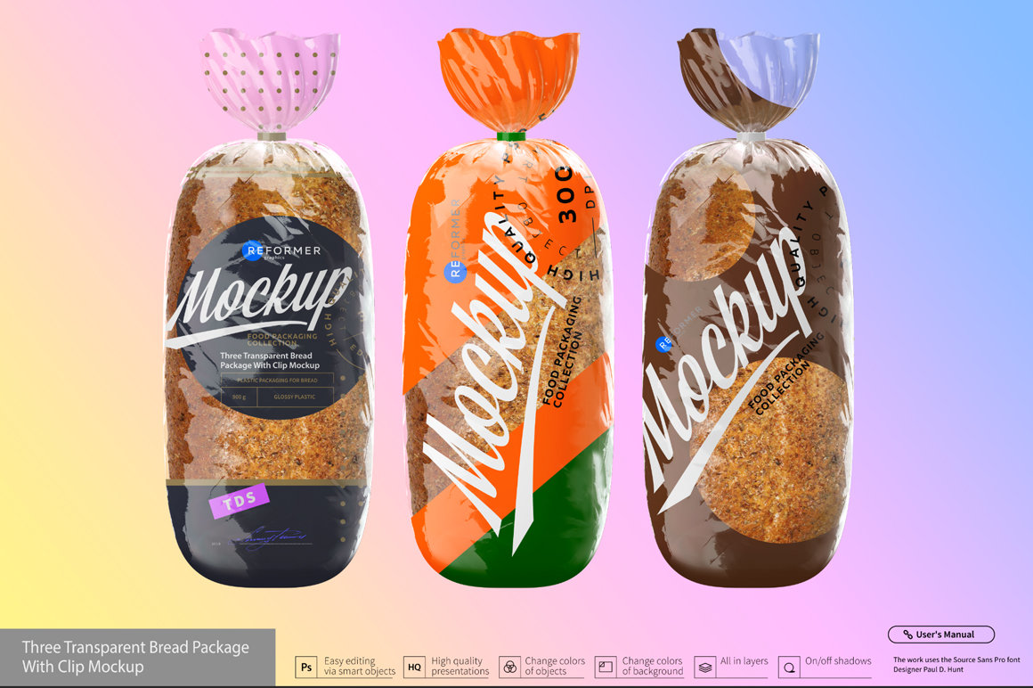 Apr 07, 2020 · a branding identity mockup free psd for personal or commercial purposes. Three Transparent Bread Package With Clip Mockup Reformer Mockup