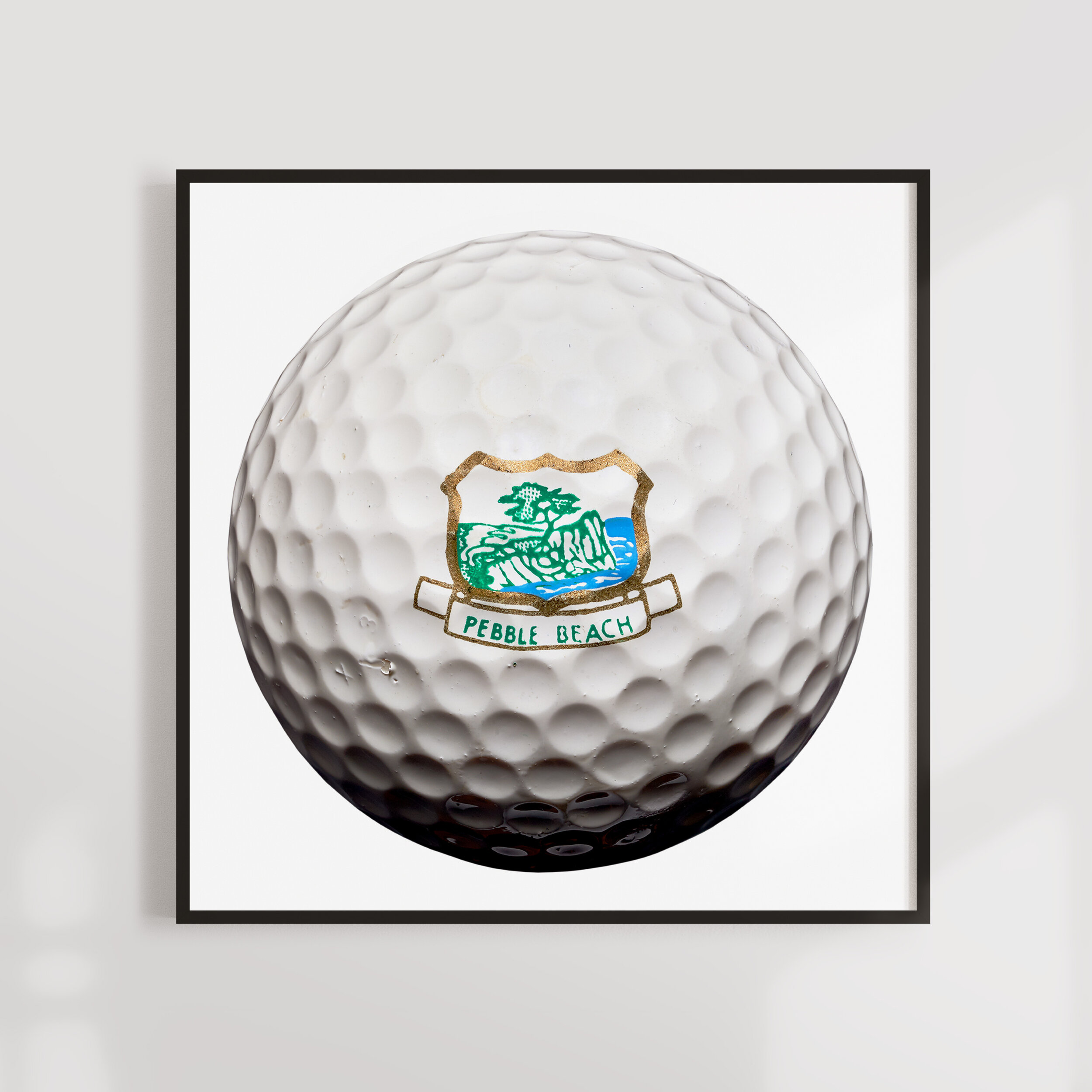 Custom basketball front view mockup generator. Vintage Golf Ball Prints
