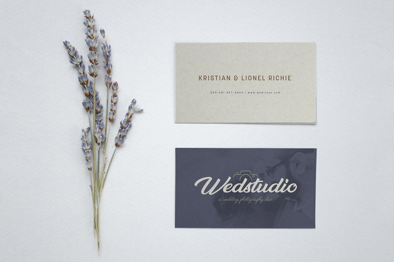 Floral mockups + stationery starter pack bonus · free textures wood marble · key features. Free Front Back Business Card Mockup Psd With Salvia Flower Set Template