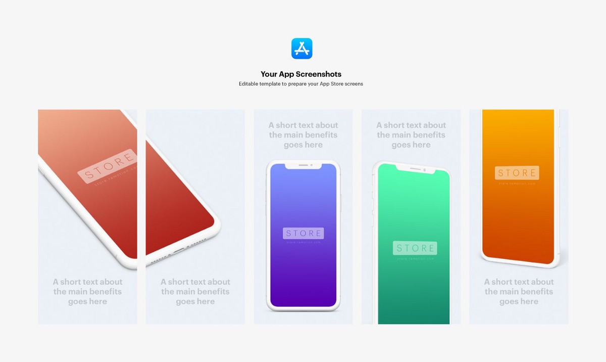 Make your own app screenshots in seconds using placeit! App Store Screenshot Mockup Templates Psd Sketch December 2021 Ux Planet