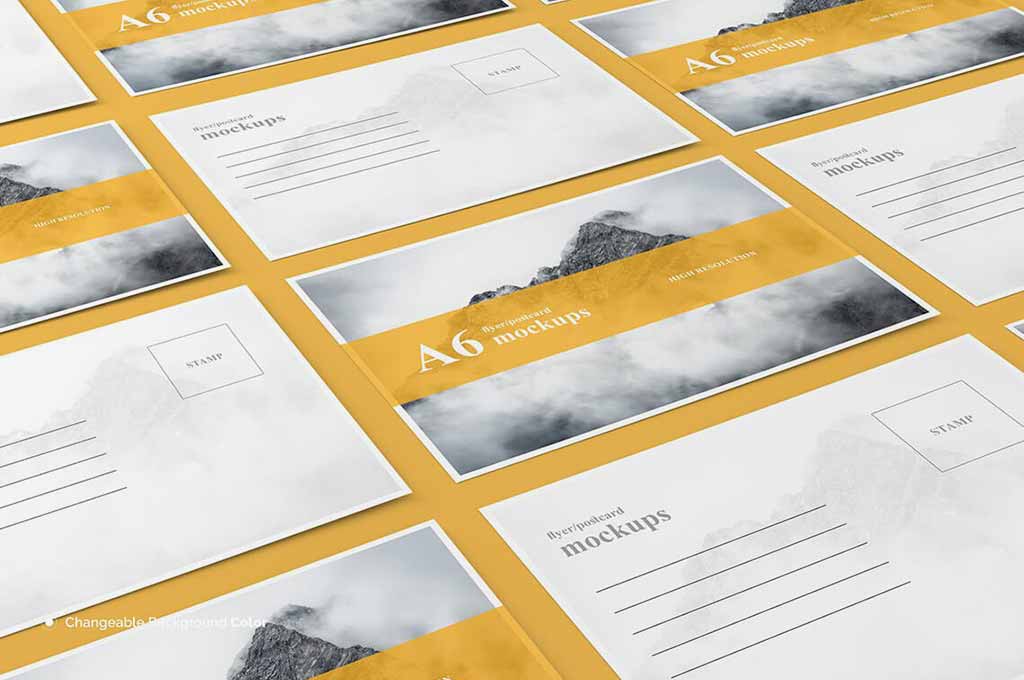 42+ Download Postcard Mockup Psd&nbsp;Free