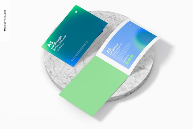 46+ Download A5 Landscape Brochure Mockup Free&nbsp;Psd