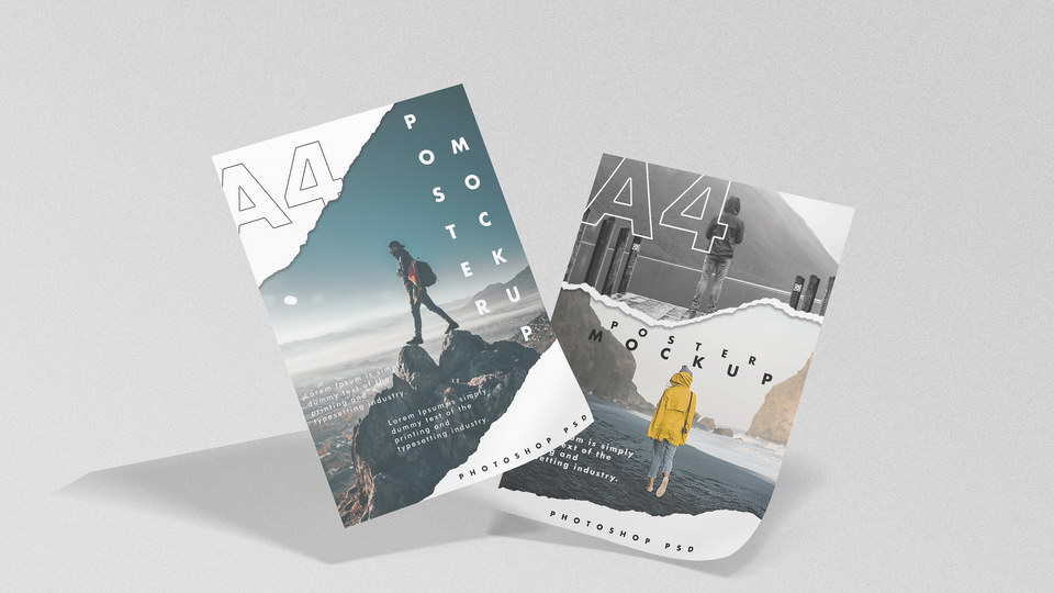 49+ Download A3 Poster Mockup Free Psd